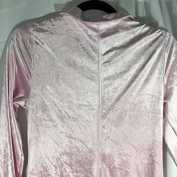 FREE PEOPLE SHAYLA VELVET MINI DRESS IN ICY PINK NEW SMALL - Picture 10 of 11